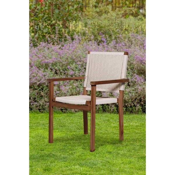Teak tuinstoel Riau (set van 2 stoelen) Tuindeco - Tuindeco