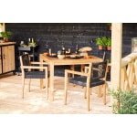 Teak tuintafel vierkant Tuindeco - Tuindeco