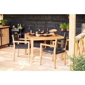 Teak tuintafel vierkant Tuindeco - Tuindeco