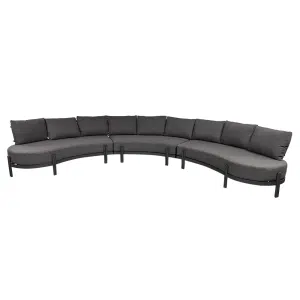 Tirana Loungebank Rond 3-dlg - Antraciet Trestino - Trestino