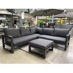 Vita Grosso loungeset hoekbank Zwart