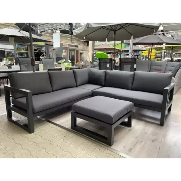 Vita Grosso loungeset hoekbank Zwart