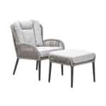 Andorra Fauteuil Voetenbank Valley Sand - Garden impressions