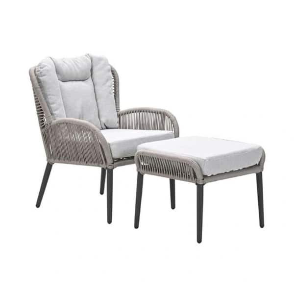 Andorra Fauteuil Voetenbank Valley Sand - Garden impressions