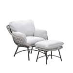 Logan Fauteuil Voetenbank Valley Sand - Garden impressions