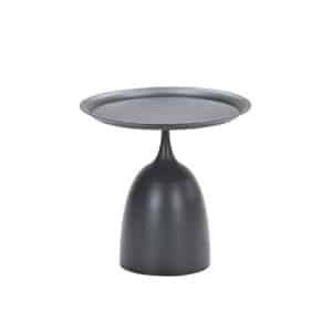 Mioala Bijzettafel Carbon Black dia. 50xH48 cm - Garden impressions