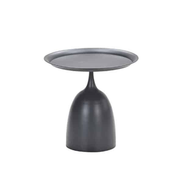 Mioala Bijzettafel Carbon Black dia. 50xH48 cm - Garden impressions