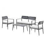 Morella Sofa Loungeset Carbon Black/Valley Sand - Garden impressions