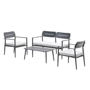 Morella Sofa Loungeset Carbon Black/Valley Sand - Garden impressions