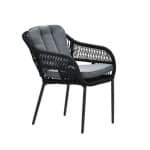 Pescara Dining Tuinstoel Carbon Black/Mystic Grey - Garden impressions
