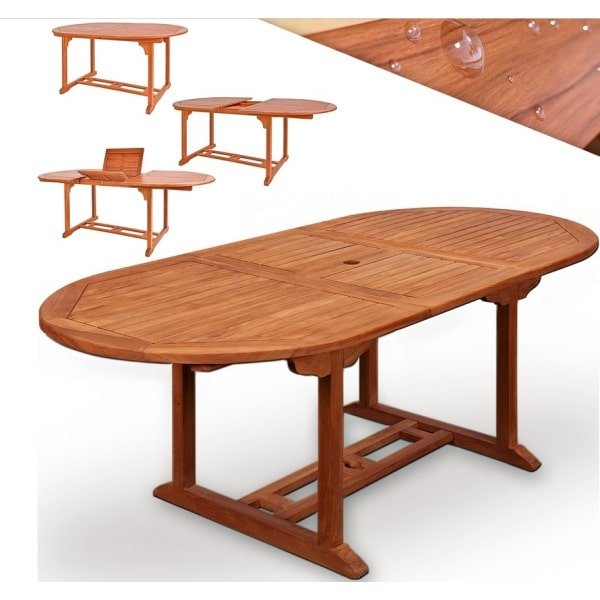 Tuintafel Vanamo uittrekbaar Eucalyptus 150-200x100x74cm FSC gecertificeerd