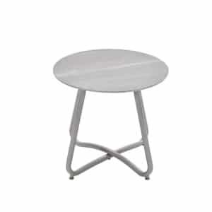 Vento Bijzettafel Taupe dia. 45xH41 cm - Garden impressions