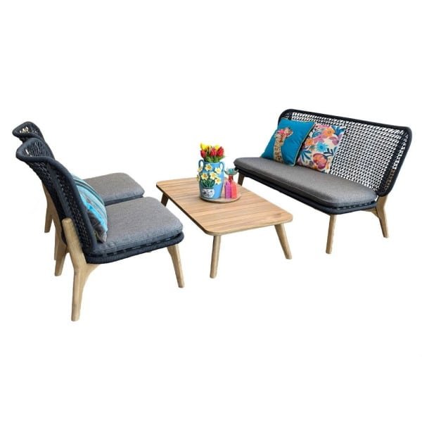 Vergalda Sofa Loungeset Antraciet - Buitengewoon de boet