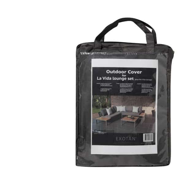 WOOOD Outdoor Hoes La Vida/Villa t.b.v. Hoek Loungeset - Zwart