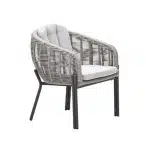 Zaragosa Dining Tuinstoel Carbon Black/Valley Sand - Garden impressions
