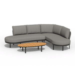 Fumanu Hoek Loungeset Charcoal - Tierra outdoor