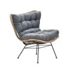 Libelle Relax Fauteuil Naturel Rotan/Mystic Grey - Garden impressions