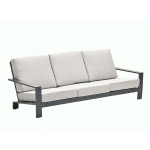 Lincoln 3-zits Loungebank Carbon Black - Garden impressions