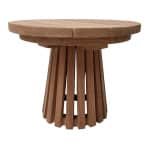 Livingfurn Ronde Bijzettafel Cindo Teakhout, 50cm - Naturel