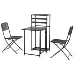 SIENA GARDEN Tuinset Palma (2 stoelen + 1 tafel (inklapbaar))
