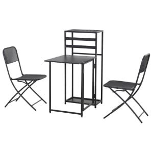 SIENA GARDEN Tuinset Palma (2 stoelen + 1 tafel (inklapbaar))