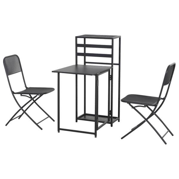 SIENA GARDEN Tuinset Palma (2 stoelen + 1 tafel (inklapbaar))
