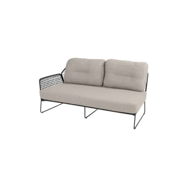 Taste Rhodos 2-zits element rechts antraciet - 4so