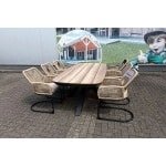 Tuinset Vivant - tafel en 6 swingstoelen- - Aluminium- Sens-Line
