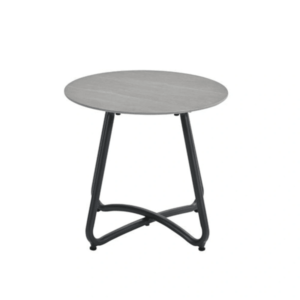 Vento Bijzettafel Carbon Black dia 45xH41 cm - Garden impressions