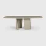 Ethnicraft Ovale Tuintafel Canyon Beton, 230 x 115cm - Lichtgrijs - Ovaal