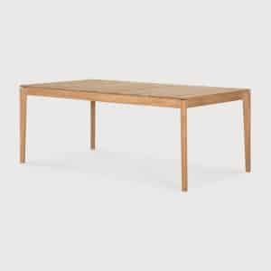 Ethnicraft Uitschuifbare Outdoor Eettafel Bok Teakhout, 200/300 x 100cm - Naturel