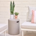 Kave Home Outdoor Bijzettafel 'Taimi' Ø35cm, kleur Grijs