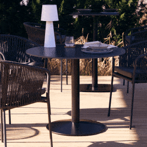 Kave Home Ronde Bistrotafel 'Esilda' 90cm, kleur Zwart