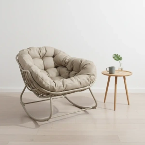 Lounge schommelstoel Royal Rocking II creme