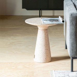Zuiver Ronde Bijzettafel 'Victoria' Terrazzo, 41cm