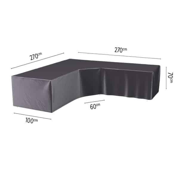 Hoes loungeset hoek trapeze 270 x 270 x 100 x 70 cm AeroCover - Aerocover