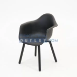 Tuinstoel Buiten Montreux Zwart-Zwart Lesli Living