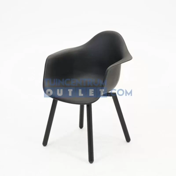 Tuinstoel Buiten Montreux Zwart-Zwart Lesli Living