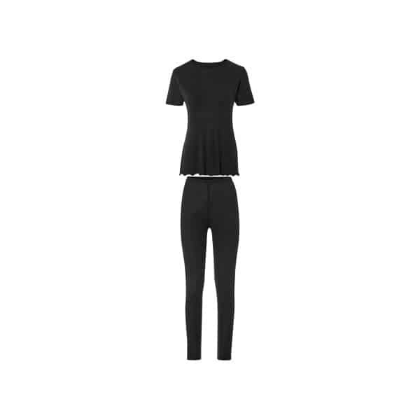 esmara Dames loungeset 2-delig (L (44/46), Zwart)