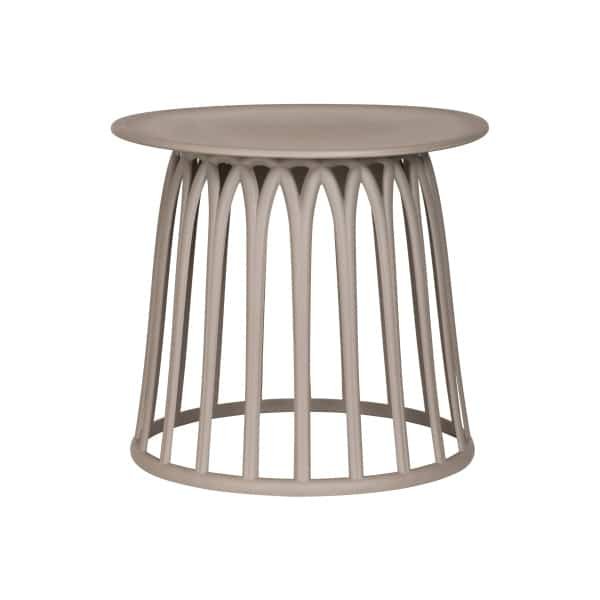 WOOOD Outdoor Bijzettafel Boy 50cm - Taupe - Rond