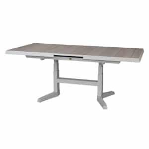 Blue Valley uitschuifbare & verstelbare dining tafel mist grey L 143 - 183 x D 88 x H 51 - 75 cm Oosterik Home - Oosterik home