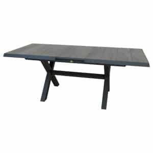 Blue Valley uitschuifbare dining tafel midnight grey L 163 - 203 x D 93 x H 76.5 cm Oosterik Home - Oosterik home