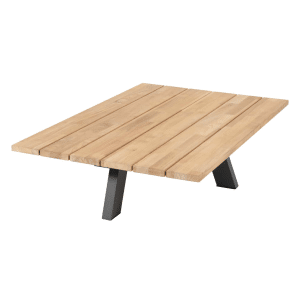 Cosmic salontafel met teak tafelblad 120 X 78 x 25 cm 4SO 4SO - 4so