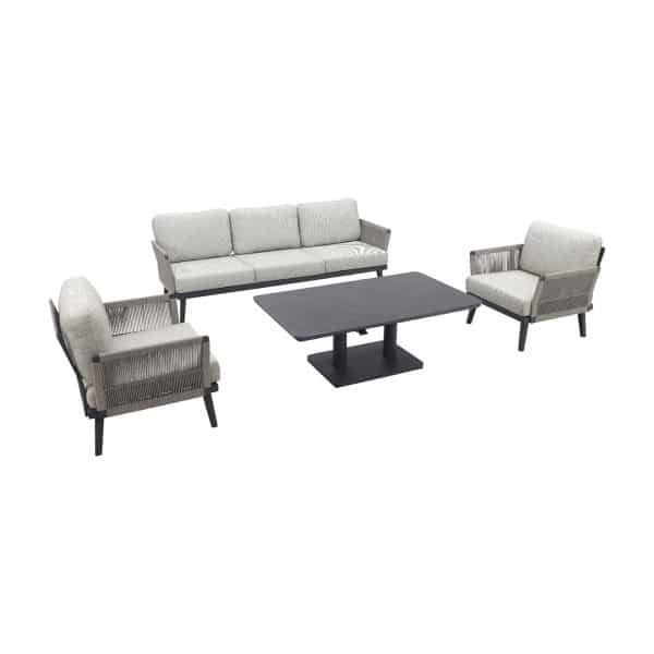 Elion loungeset met Ramin up down tuintafel