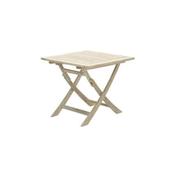 Kent vouwtafel 80x80xH72 acacia white wash Garden Impressions - Garden impressions