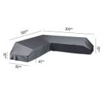 Loungeset platformhoes 300x300x90xH30/45/70 cm AeroCover - Aerocover