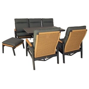 Louviers lounge set midnight grey Oosterik Home - Oosterik home