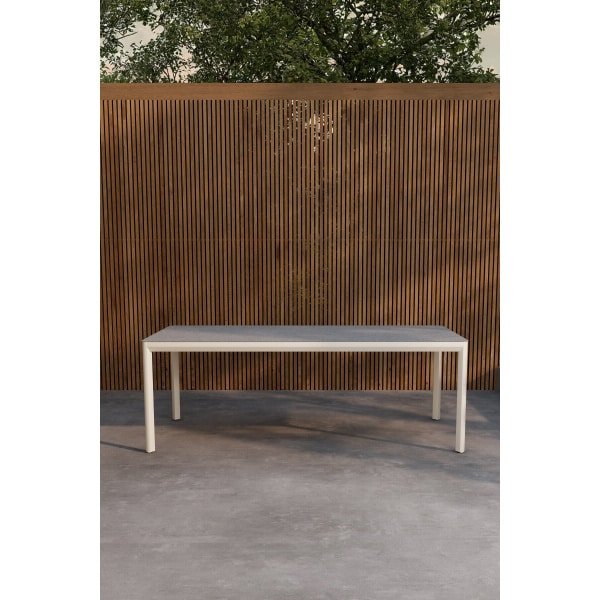 Nohr Tuintafel Zachari Keramisch glas, 220 x 100cm - Beige