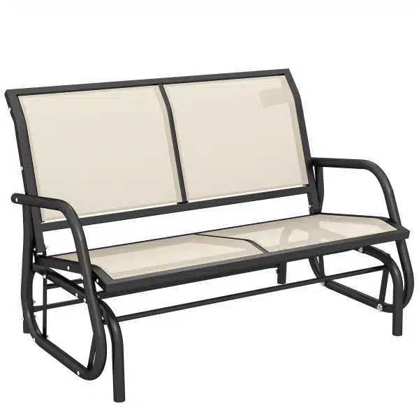 Outsunny schommelbank, comfortabel en duurzaam, weerbestendig, perfect voor buiten, 120 x 70 x 88 cm, grijs | Aosom.nl