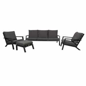 Qopps Atlanta loungeset 3zits 2 lougestoelen met voetenbank